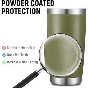 Vaso Térmico Simple Modern de 20oz, de Acero Inoxidable, Aislado al Vacío, con Tapa y Pajita, Reutilizable para Bebidas Calientes, Viajes, Oficina y Uso en Exteriores - Product Image 4