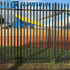 Clôture de sécurité <span class=keywords><strong>en</strong></span> <span class=keywords><strong>fer</strong></span> <span class=keywords><strong>forgé</strong></span> Euro Palisade, clôture de jardin, portail décoratif <span class=keywords><strong>en</strong></span> métal noir pour jardin - Product Image 2