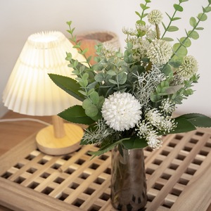 Bouquet de fleurs artificielles Qili avec eucalyptus et pissenlit pour la décoration de la maison et des mariages CF01050 - Product Image 2