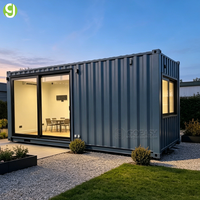 Maison modulaire postmoderne Goeasy, structure en acier, plafond haut, hôtel résidentiel de luxe préfabriqué, cuisine extérieure