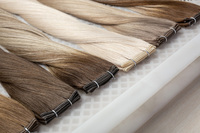 Extensions de cheveux humains européens Slavic Double Drawn Triple Volume Genius Weft pour professionnels