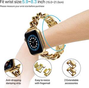 Correa <span class=keywords><strong>de</strong></span> reloj <span class=keywords><strong>de</strong></span> Metal <span class=keywords><strong>de</strong></span> acero inoxidable con envío directo <span class=keywords><strong>de</strong></span> fábrica para IWatch Series <span class=keywords><strong>9</strong></span> 8 7 6 Ultra 2 49MM Apple Watch Correa Brazalete - Product Image 6