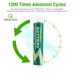 1100mAh 3A yohcell ba một pin sạc <span class=keywords><strong>1</strong></span>.2V <span class=keywords><strong>Nimh</strong></span> cho điện tử tiêu dùng & đồ chơi 1200 chu kỳ - Product Image 3