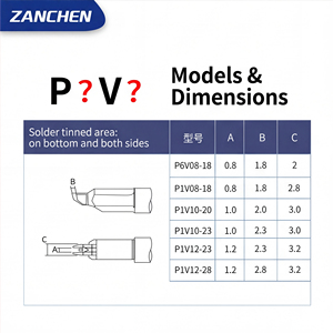 Puntas de Soldadura para Robot de Soldadura Automática UNIX P1V10 23, P1V10 20, P1V12 23, P1V12 <span class=keywords><strong>28</strong></span>, P6V08 18 - Product Image 5