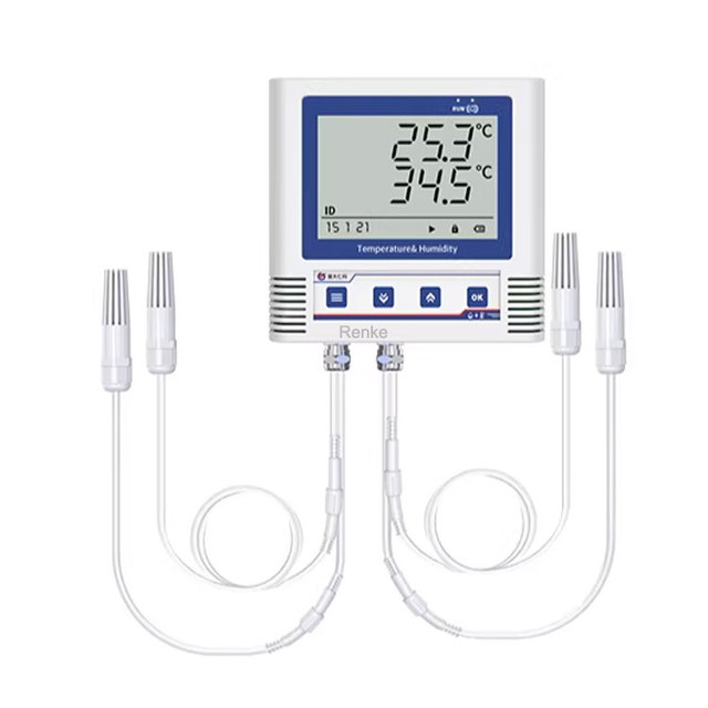 Renke Remote Wireless Datalogger Multi Channel Temperature and Humidity Data Logger WIFI with LCD Display