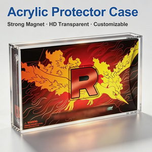 Custom UV Protection Acrylic Display Box N52 Magnet <strong>Card</strong> <strong>Game</strong> ETB <strong>Case</strong> Collectible Protector - Product Image 3
