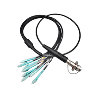 Câble de fibre optique blindé extérieur IP68 étanche ODC MPO femelle vers LC/UPC 8 fibres OM3 pour station de base 5G FTTA