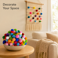 2000 pièces de mini pompons doux et moelleux de couleurs assorties 8 mm, pour accrocher, projeter, accessoires pour cheveux d'enfants, jouets, décoration, bricolage, fournitures de couture et de loisirs créatifs