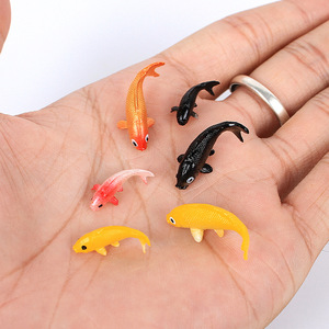 Modelos en miniatura de peces koi y peces dorados simulados, decoraciones en miniatura de escenas de agua corriente, adornos y accesorios para acuarios DIY. - Product Image 3
