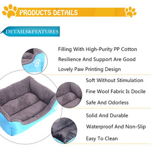 Tùy Chỉnh Mèo Giường Con Chó Mat Giường Hàng Hóa <span class=keywords><strong>Pet</strong></span> Puppy Phụ Kiện Tất Cả Các Sản Phẩm Mèo Con Đệm Những Điều Phụ Kiện Nhà Môi trường Nhà - Product Image 3