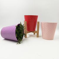 Pot de fleurs rond de 12 cm de haute qualité, design personnalisé, pot en céramique pour plantes d'intérieur, jardinières pour orchidées, pour plantes d'intérieur