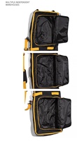 Ensemble de sacs de ski et de bottes pour hommes, pliables, avec roulettes, pour 2 paires de skis (195 cm), imperméables, en tissu Oxford 900D, entièrement rembourrés, à roulettes