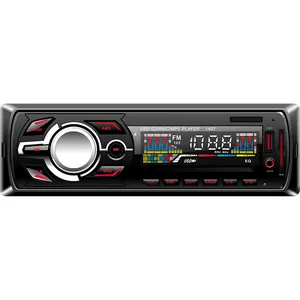 Reproductor Mp3 para coche, Radio Estéreo, 1 Din, pantalla LCD, compatible con USB, TF, Aux, mando a distancia