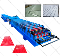 Machine de formage de rouleaux à double couche, feuille de toiture en acier ondulé