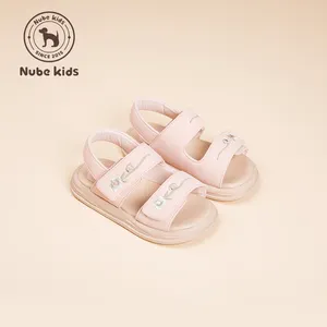 Customized Embroidery Kids Soft Bottom Princess Shoes Breathable Outer Wear Children Beach Sandals