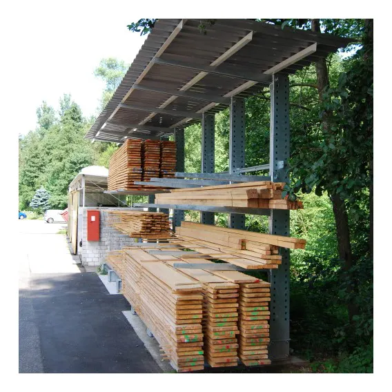 China warehouse cantilever lumber rack for furniture, lumber, tubing, textiles