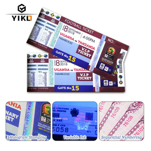 Vé sự kiện giá trị an toàn tùy chỉnh in vé vào cửa vé với logo hình ba chiều bảo mật cho các sự kiện được kiểm tra - Product Image 1