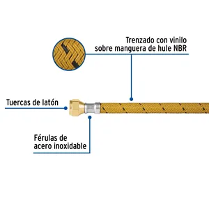 Scatola con 6 unità Tubo del gas, vinile, 3-8, 400 cm, FOSET - Product Image 2
