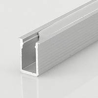 Mini W6 * h9mm armoire encastrée lumière LED profil en aluminium abat-jour en silicone T5 tempérer Service de coupe personnalisé sans soudure