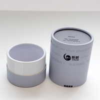 Emballage en tube de papier écologique personnalisé, boîte cylindrique de luxe recyclée pour flacon de parfum en verre, logo personnalisé