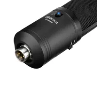 BOYA BY-M1000 XLR kondenser mikrofon stüdyo kayıt büyük diyafram profesyonel akış mic kiti ile 24V pasif güç