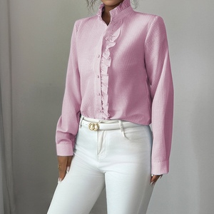 Camisa Elegante de Manga Larga con Botones para Mujer, a la Moda - Product Image 1