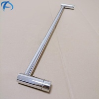 Poignée de porte de douche tubulaire à levier long en acier inoxydable de haute qualité, poignée de tirage pour porte en verre Austin, quincaillerie de salle de bain