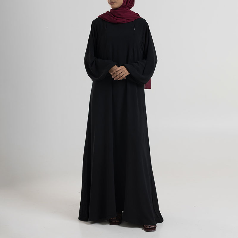 On Sale Muslimah Black Long Dress Elegant Embroidery Design | Alibaba.com