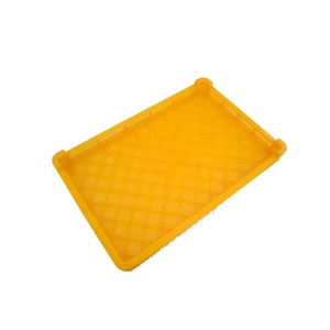 <span class=keywords><strong>Vassoi</strong></span> Impilabili <span class=keywords><strong>in</strong></span> <span class=keywords><strong>Plastica</strong></span> PP Perforata per Essiccazione Alimenti, Dimensioni 590x390mm, Fori 6mm, Giallo o Colore Personalizzato - Product Image 1