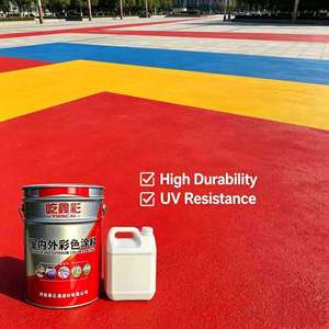 Outdoor Acrylic Liquid <b>Floor</b> Paint Weatherproof Anti Slip Concrete Coating with <b>Roller</b> Brush Application - Product Image 3