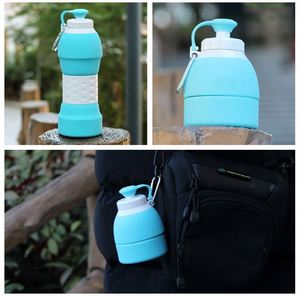 Botella Plegable Portátil con Logotipo Personalizado, Botella de Agua Plegable de Silicona para Deportes, Gimnasio y Running, Libre de BPA, con Impresión Personalizada - Product Image 3