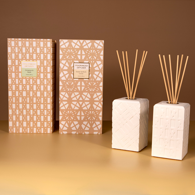 100ml Luxury Ceramic Reed Diffuser Private Label Custom Home Fragrance Natural Essential Oil Decorative Aromatherapy Gift
