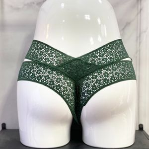 Manufacturer Wholesales New Fashionable High Waisted Lace Embroidered Underwear for Women <b>Elastic</b> Hollow Hot Pants - Product Image 6