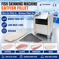 Écorcheuse à Poisson Automatique SUS304 Injection d'Eau en Continu pour Poisson-chat Tilapia Ligne de Transformation du Poisson