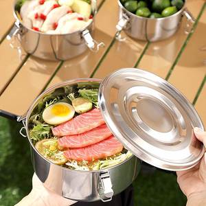 Lonchera Cuadrada de Acero Inoxidable, Contenedor a Granel para Recién Nacidos y Adultos, Almacenamiento Apilable de Alta Capacidad para Alimentos - Product Image 3