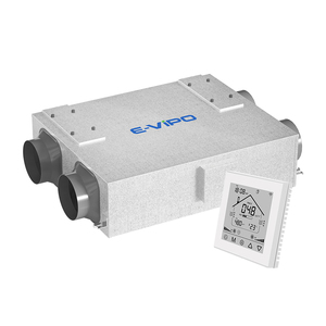 Unité de récupération de chaleur pour bâtiment ERV 2000m³/h, système CVC HRV, conduit d'air frais, OEM, flexible, MVHR, économie d'énergie, intelligent - Product Image 4