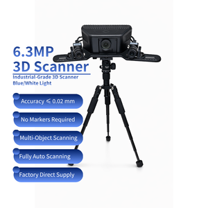 <span class=keywords><strong>Scanner</strong></span> <span class=keywords><strong>3D</strong></span> haute précision avec lumière structurée DLP, projecteur 720P, précision de 0,05 mm, grand champ de vision - Product Image 1