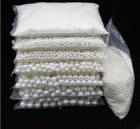 Haute luminosité ABS Imitation perle bricolage vêtement perles accessoire plastique sans trous pour perles JIARUI BEAD-003 rond Durable