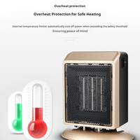 Ventilateur chauffant électrique USB à commande à distance PTC, régulateur de température, protection contre la surchauffe, 1000W, chauffage portable de bureau