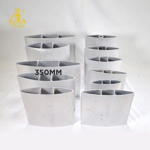 350mm Walnut gỗ hạt kiến trúc nhôm louver hồ sơ cho xây dựng mặt tiền thông gió và dù để che nắng hệ thống - Product Image 4