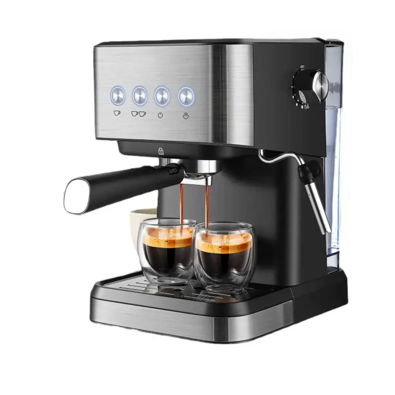 Máquina de café transfronteriza semiautomática italiana Espresso máquina de café de espuma de leche de extracción de alta presión
