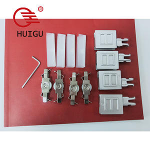 Roue <span class=keywords><strong>de</strong></span> porte coulissante en verre à poulie individuelle, roue en H, poulie à trois pièces, rouleau <span class=keywords><strong>de</strong></span> rail, glissière avec roulement silencieux - Product Image 1