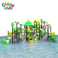 Fun Splash Piscine Enfants En Plein Air Maternelle Aire De Jeux Équipement Grand Toboggan En Plastique Parc
