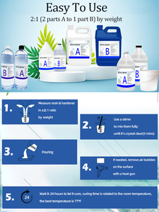 서핑 보드에 대한 도매 2:1 두 구성 요소 하드 타입 크리스탈 클리어 에폭시 수지 - Product Image 6