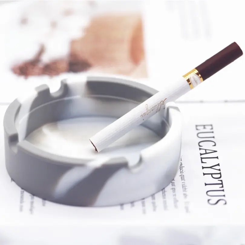 Hoge Kwaliteit Onbreekbaar Slip Siliconen Asbak Voor Thuis En Kantoor Roken