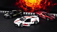 Coche de Juguete de Metal a Escala 1:32, Modelo de Coche de Carreras de Aleación, Simulación de Coche de Carreras, Puerta Abatible, Regalo Promocional para Niños