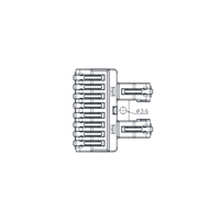 Kompakter 2-6 Mini Schnell-Universal-Kabelverteiler Klemmenblock SPL-62 3p Kompakter Verdrahtungsanschluss für LED-Lampen Stromversorgung Push-in