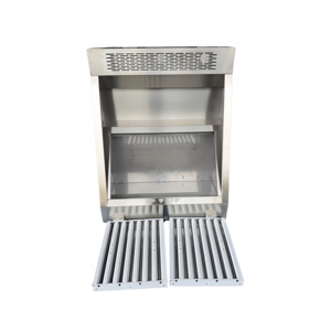 36 Inch 2500m³/hr Ducted Commercial Range Hood <b>in</b> Stainless Steel, Two LED <b>Lights</b>, Baffle Filter - Product Image 1