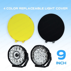Custom Universal 3.5/4/5/7/9 Inch Black White Yellow 4x4 Led Fog Light <strong>Spotlight</strong> <strong>Cover</strong> Working Driving Light bar <strong>Cover</strong> with logo - Product Image 6