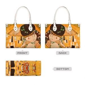 Bolso de Hombro de Mujer con Diseño de Cremallera y Estampado de Pintura al Óleo de Gustav <span class=keywords><strong>Klimt</strong></span>, Bolso de Mano de Moda Femenina con Diseño Personalizado - Product Image 2